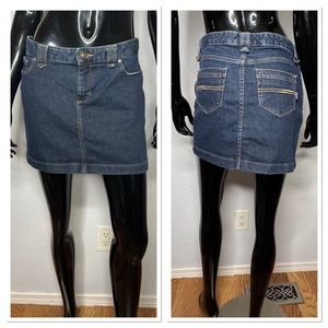Patagonia Organic Cotton Blend Mini Jean Skirt Sz 4